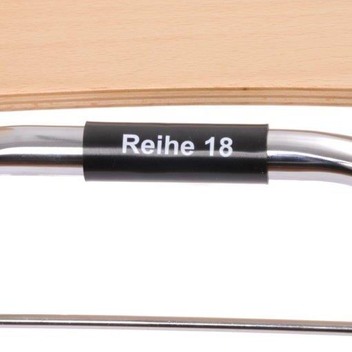 Číslování řady židlí