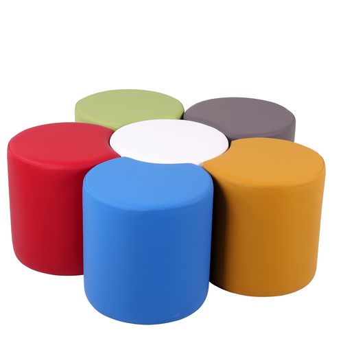 Čalouněný taburet ROSA K kulatý taburek pro kombinaci