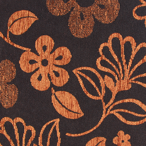 Potahová látka květovaná GLORIA 7 hnědá