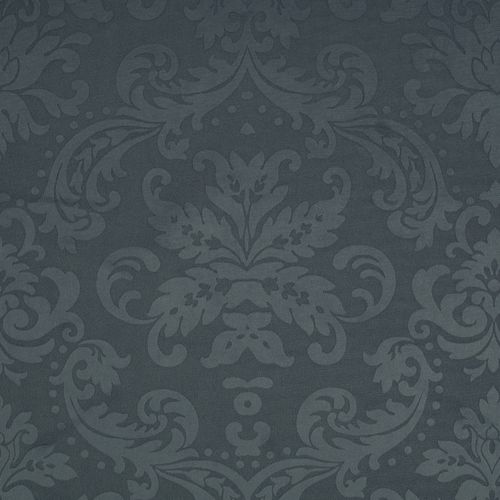 Látka s florálním ornamentem BD57 tyrkysová