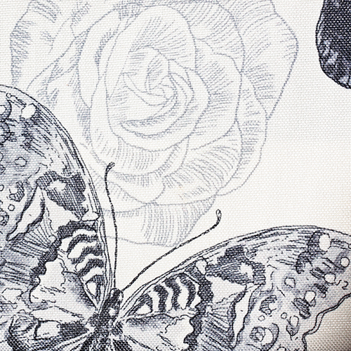 Potahová látka BUTTERFLY 01 šedá