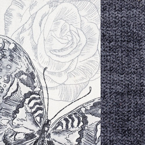 Potahová látka BUTTERFLY 01 šedá