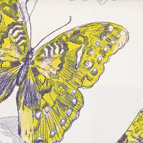 Potahová látka BUTTERFLY 02 žlutá