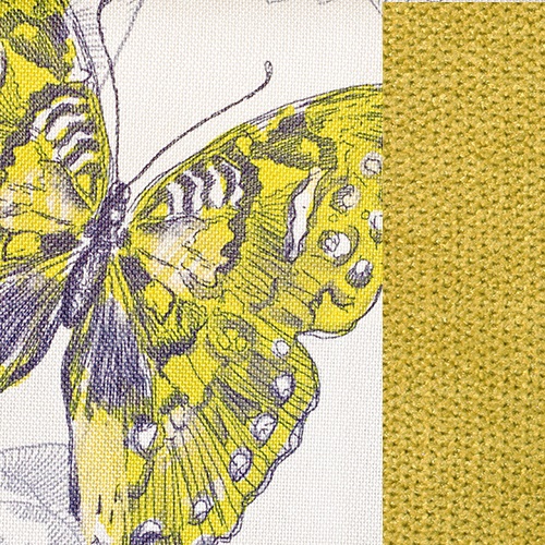 Potahová látka BUTTERFLY 02 žlutá