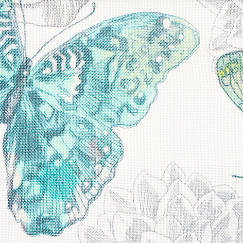 Potahová látka BUTTERFLY 03 tyrkysová