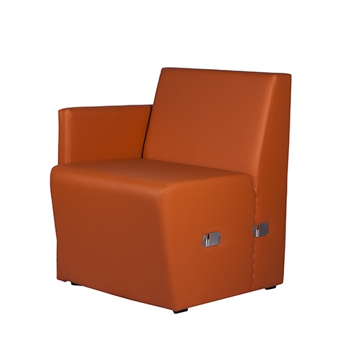 Restaurační lavice MILANO L levé ukončení s opěrkou