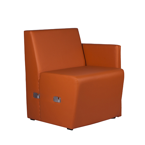 Restaurační lavice MILANO R pravé ukončení s opěrkou