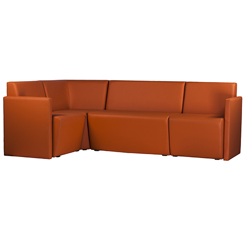 Restaurační lavice MILANO R pravé ukončení s opěrkou