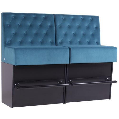 Barové čalouněné lavice MADERA BAR CK Chesterfield Look v různých délkách