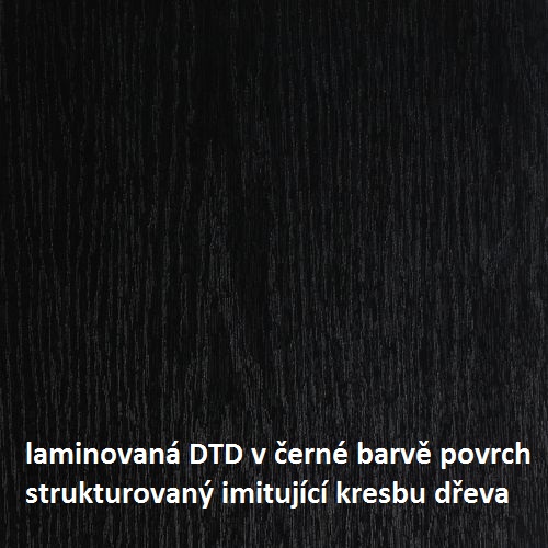Laminovaná DT deska - barva b.11 černá