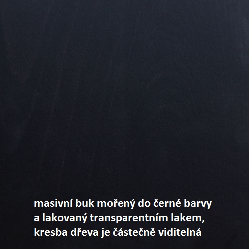 Masivní buk - barva b.11 černá